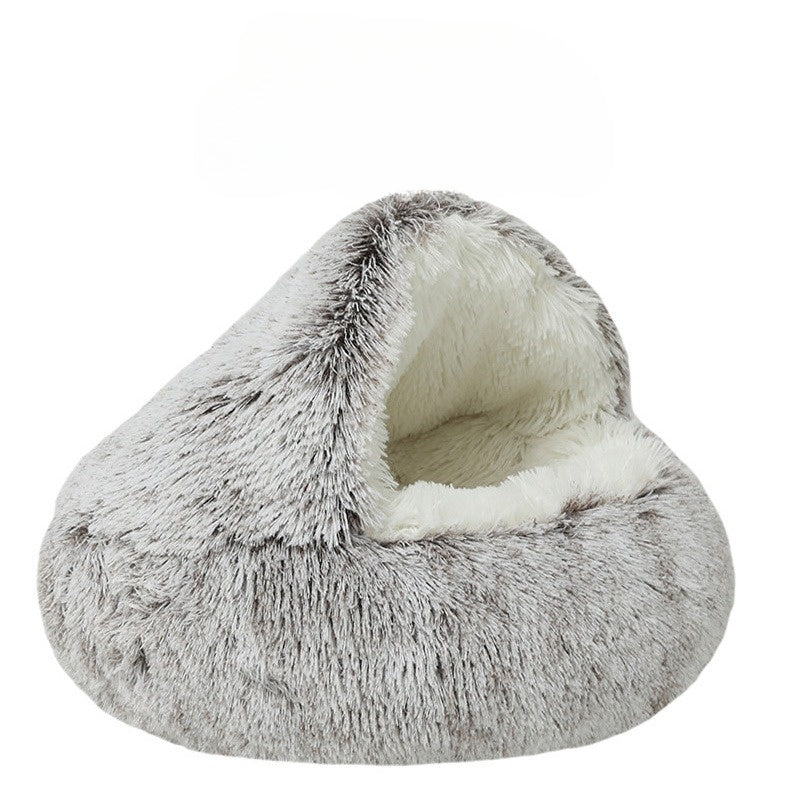 Cozypaws – 2 – in – 1 rond kat bed &amp; winter slapen tas voor ultiem comfort