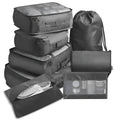 Hollevo™ Set van 7 packing cubes met gaasvenster voor je koffer