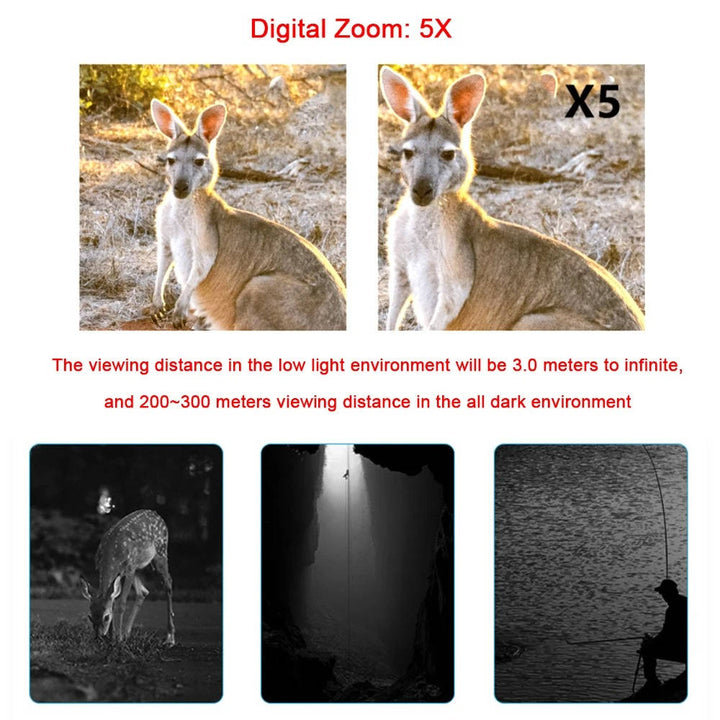 Nachtkijker met HD-camera en infrarood tot 300 meter