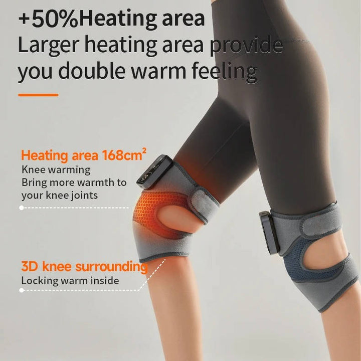 Hollevo™ Draadloze kniemassager met warmte en vibratie