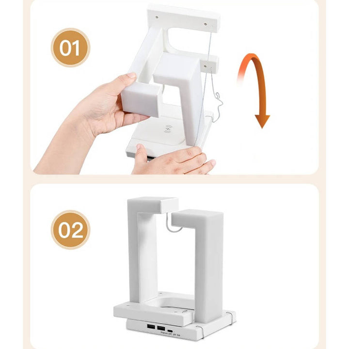 Zwevende bureaulamp met draadloze oplader van 10 W