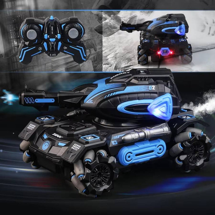 Hollevo™ RC stunttank die water spuit, met horloge-afstandsbediening