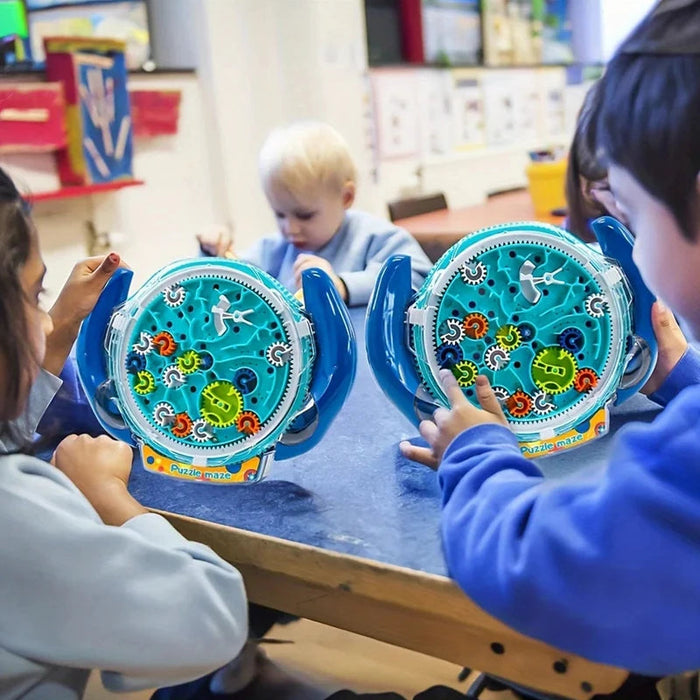Hollevo™ 3D-doolhof met tandwielen – breinbreker voor kinderen