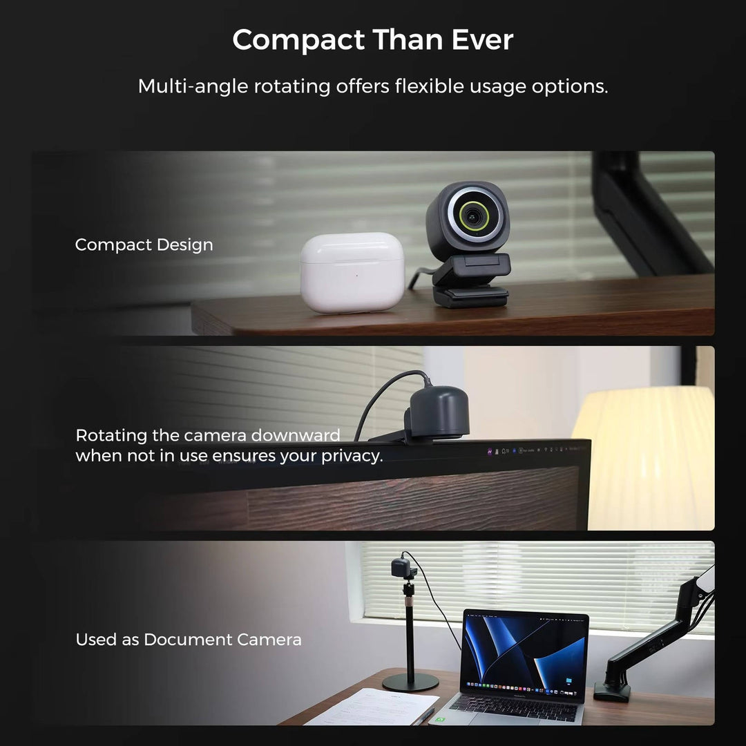 Full HD USB-webcam 60fps met autofocus en microfoon