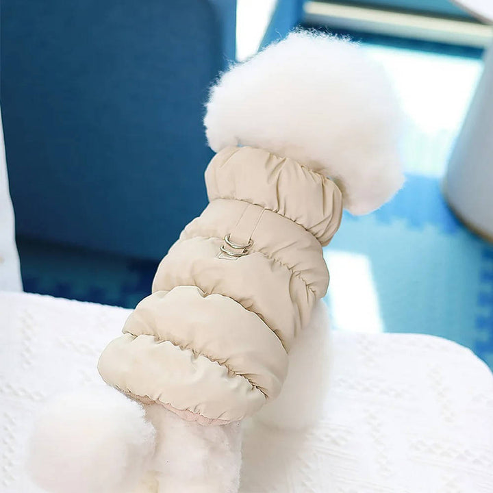 Knusse winterjas voor kleine en middelgrote honden met drukknopen
