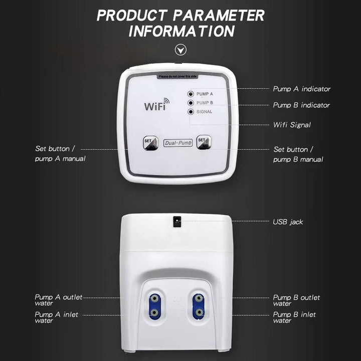 Slim automatisch bewateringssysteem met wifi voor 20 potten