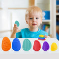 Hollevo™ Sensorische fidget-stenen van siliconen, set van 6 voor jong en oud