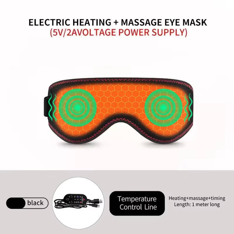 Verwarmd oogmasker met drie warmtestanden en massage
