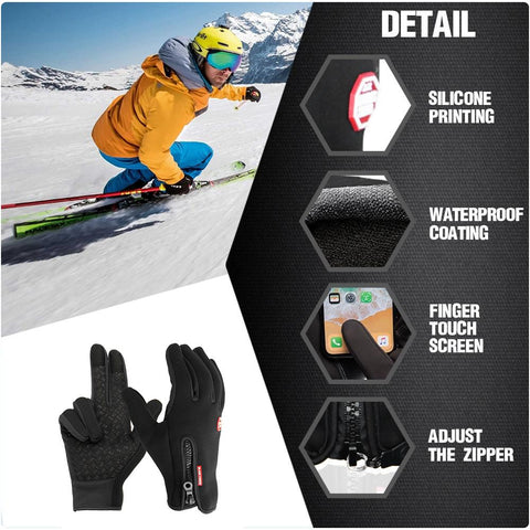Hollevo™ Thermische handschoenen met fleecevoering voor fietsen en skiën