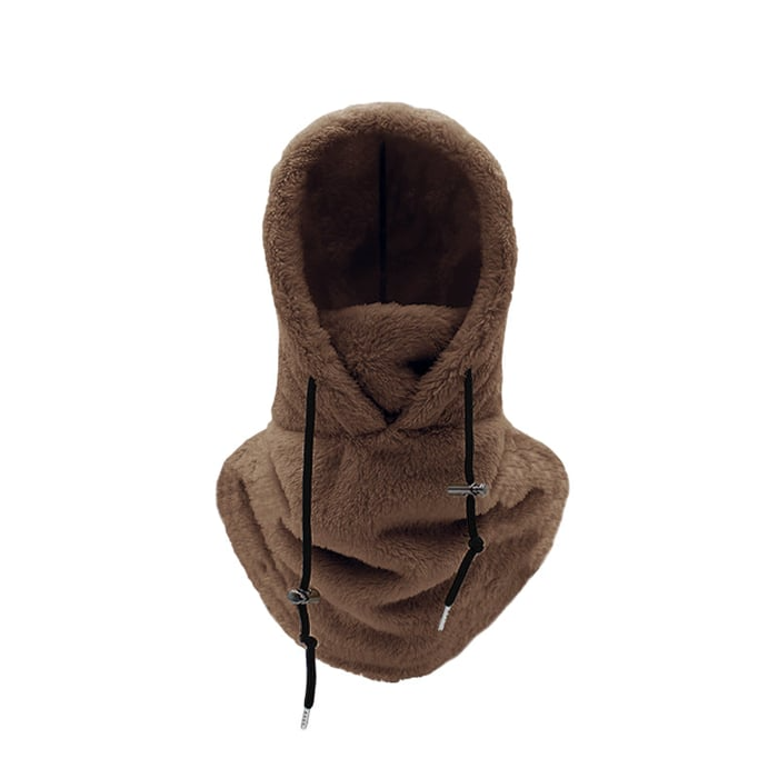 Hollevo™ Sherpa bivakmuts met capuchon die gezicht en hals bedekt