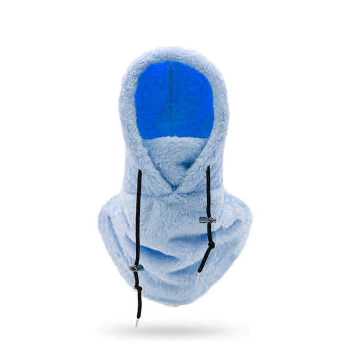 Hollevo™ Sherpa bivakmuts met capuchon die gezicht en hals bedekt
