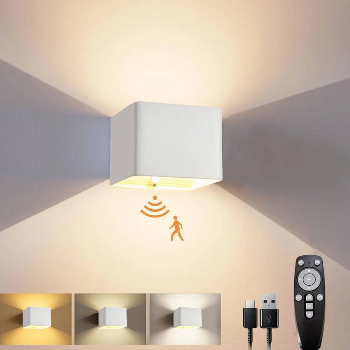 Hollevo™ Oplaadbare wandlamp met bewegingssensor en afstandsbediening
