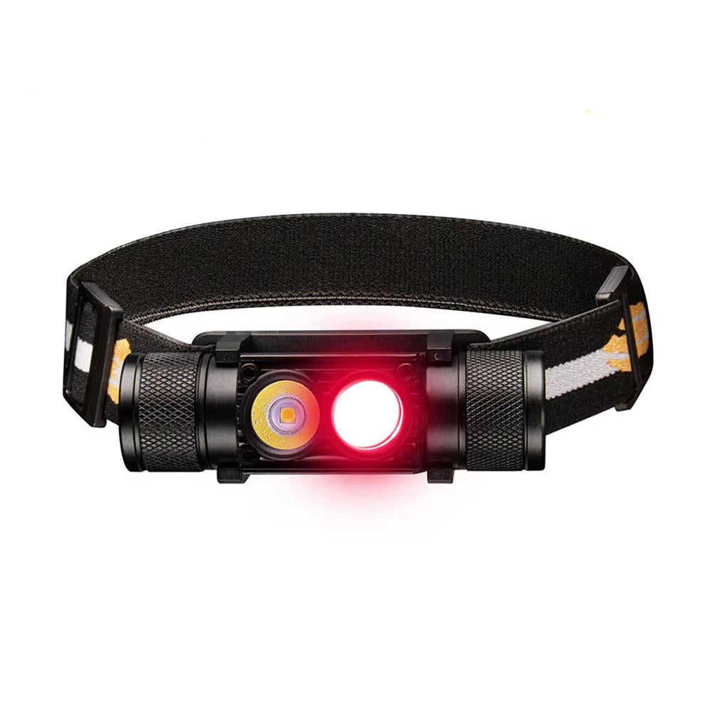 Hollevo™ Oplaadbare hoofdlamp met wit en rood ledlicht