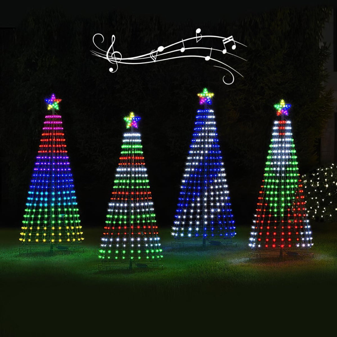 Lichtshow voor de kerstboom met 8 standen en geheugen