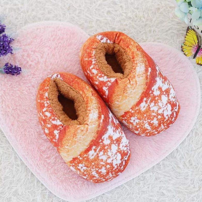 Creatief toast brood winter pantoffels
