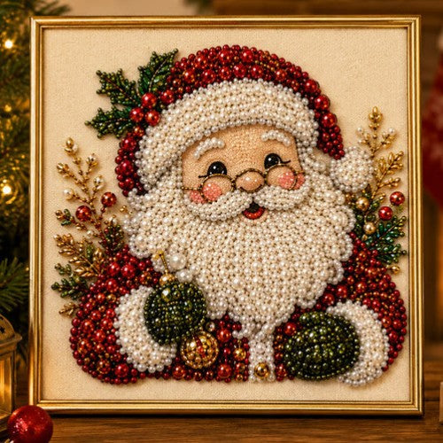 Diamond painting met kabouter en cadeauzak