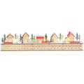 Lange verlichte houten adventskalender