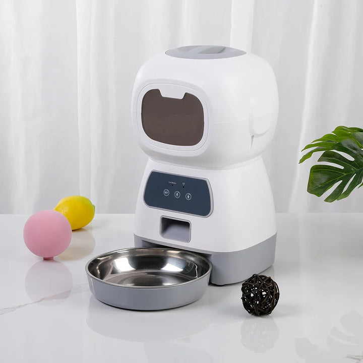 Hollevo™ Automatische voerautomaat met spraakopname voor kat en hond
