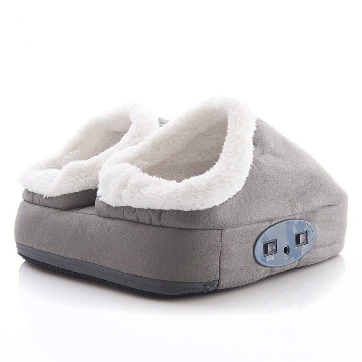 Elektrisch voet massageapparaat verwarmd verwarmer vibrerend fleece gevoerd dubbel zak