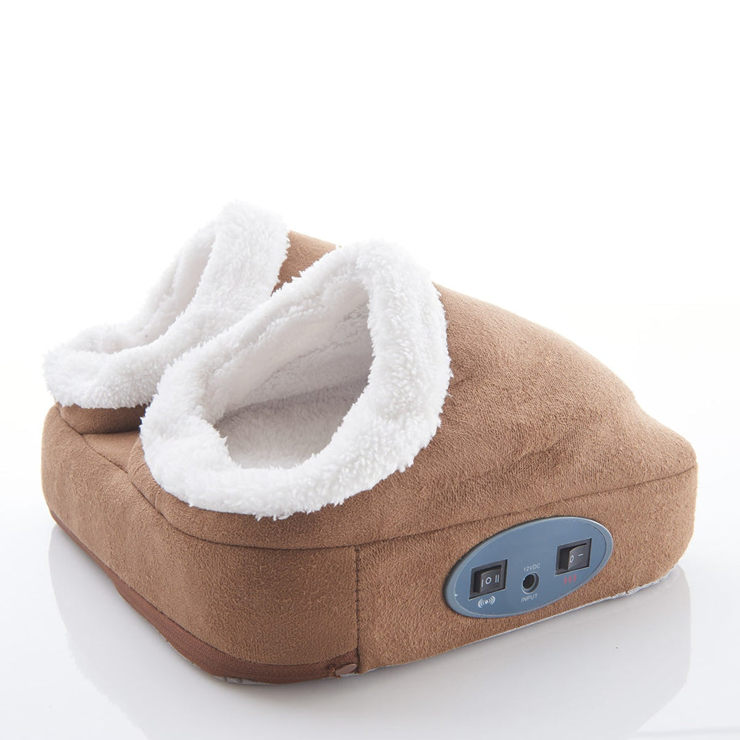 Elektrisch voet massageapparaat verwarmd verwarmer vibrerend fleece gevoerd dubbel zak