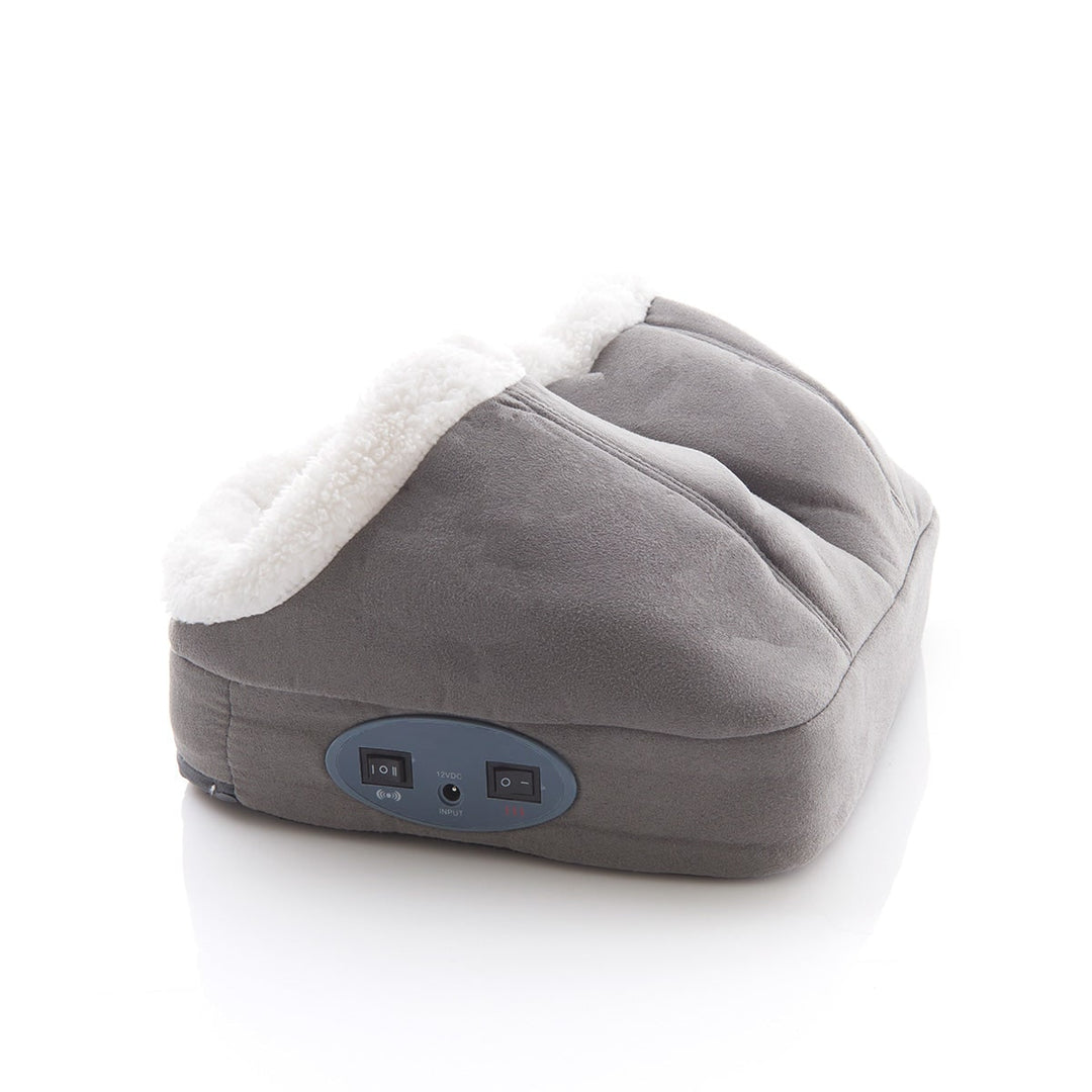 Elektrisch voet massageapparaat verwarmd verwarmer vibrerend fleece gevoerd dubbel zak