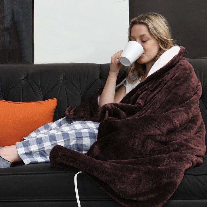 Hollevo™ Elektrische flanellen warmtedeken met timer en 6 standen