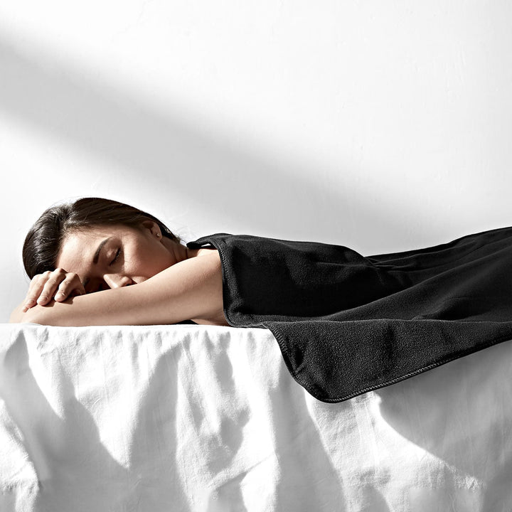 Grote infrarood warmtepad van fleece met auto-uitschakeling – Hollevo