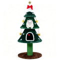 Kerst-kattenboom met sisal en pluche holen