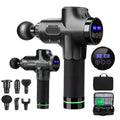 Hollevo™ Massagegun met 6 opzetstukken, 20 snelheden en lcd-scherm