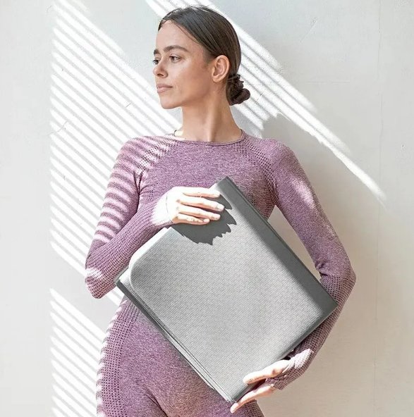 Opvouwbare yogamat met antislip aan beide kanten, 6 mm dik