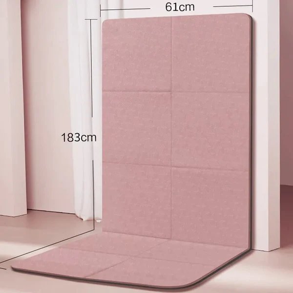 Opvouwbare yogamat met antislip aan beide kanten, 6 mm dik