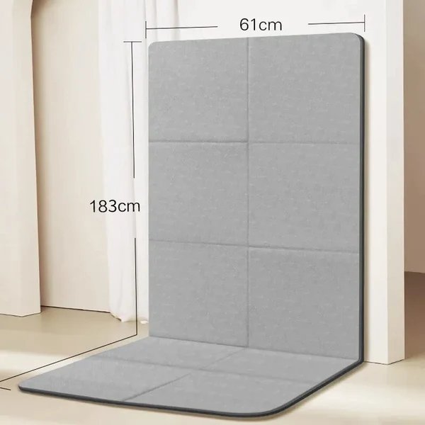 Opvouwbare yogamat met antislip aan beide kanten, 6 mm dik