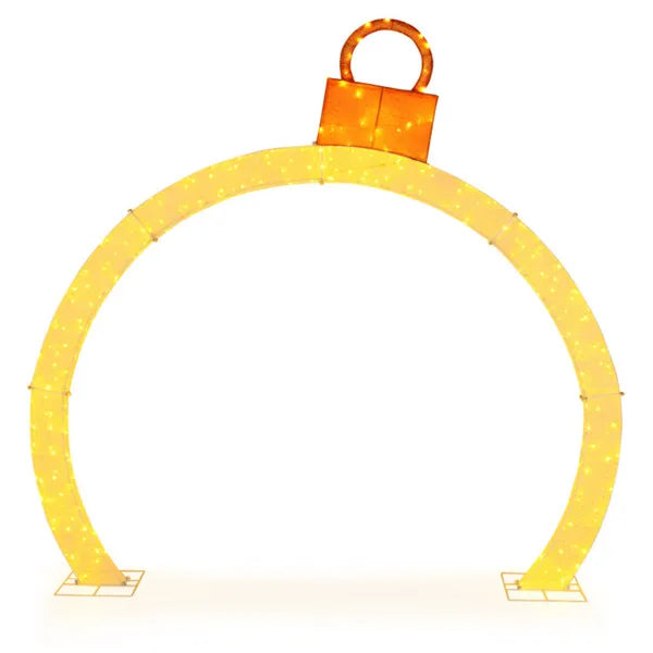 Hollevo Verlichte kerstboog 320 cm met 300 warmwitte leds