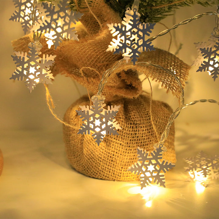 Led lichtslinger met kerstmotieven, op batterij of USB