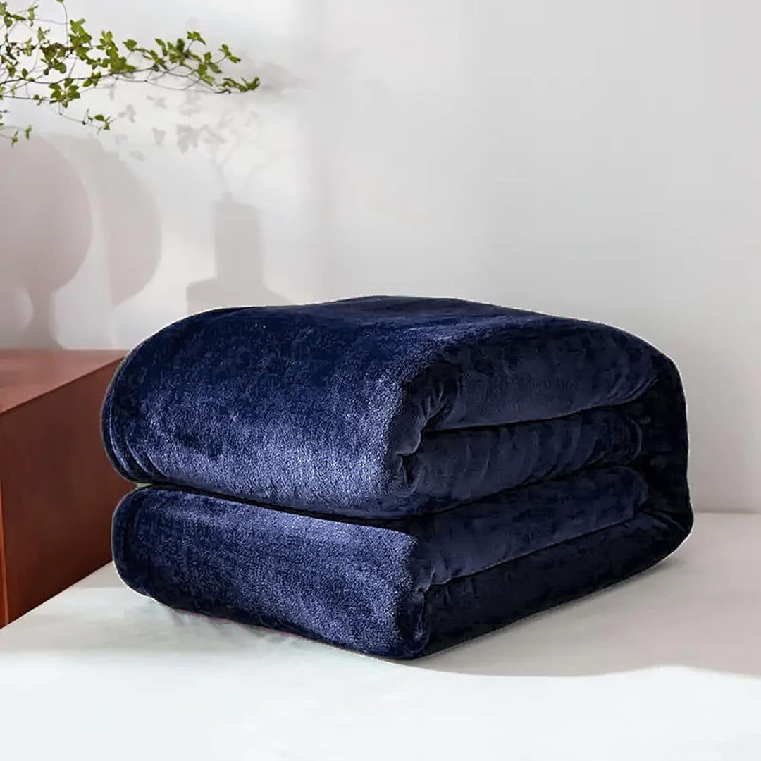 Hollevo™ Fleece plaid van imitatiebont met zachte nertslook