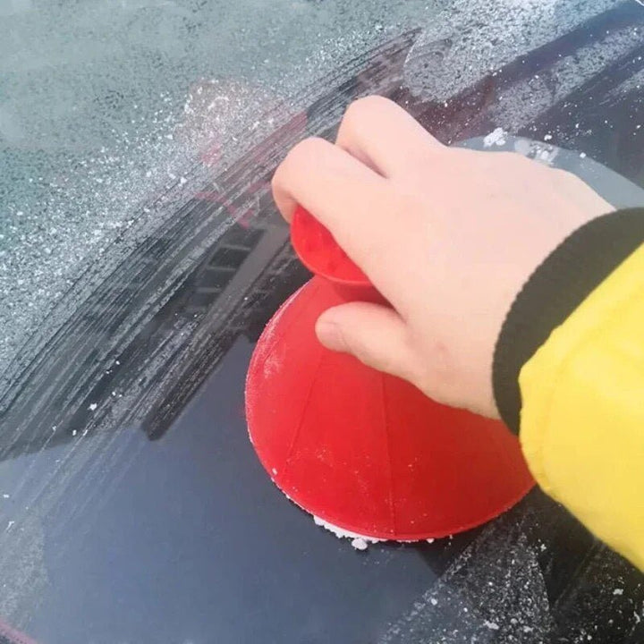Ergonomische ijskrabber die rijp twee keer zo snel weghaalt
