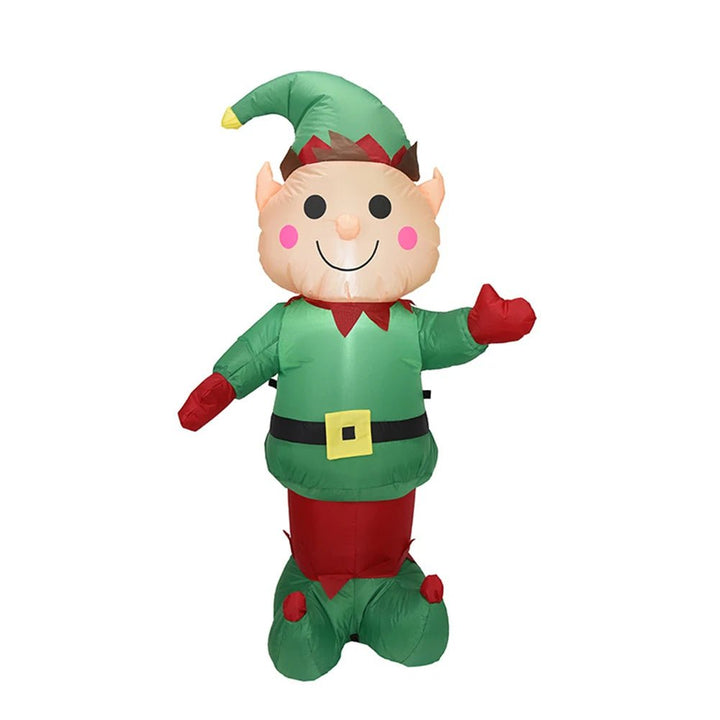 Hollevo™ Opblaasbare kerstfiguur met ledverlichting, 1,5 meter hoog