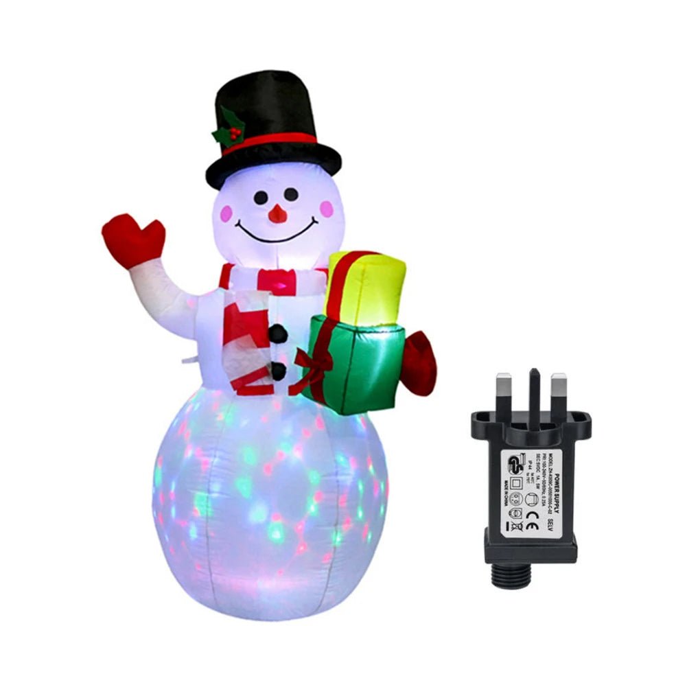 Hollevo™ Opblaasbare kerstfiguur met ledverlichting, 1,5 meter hoog