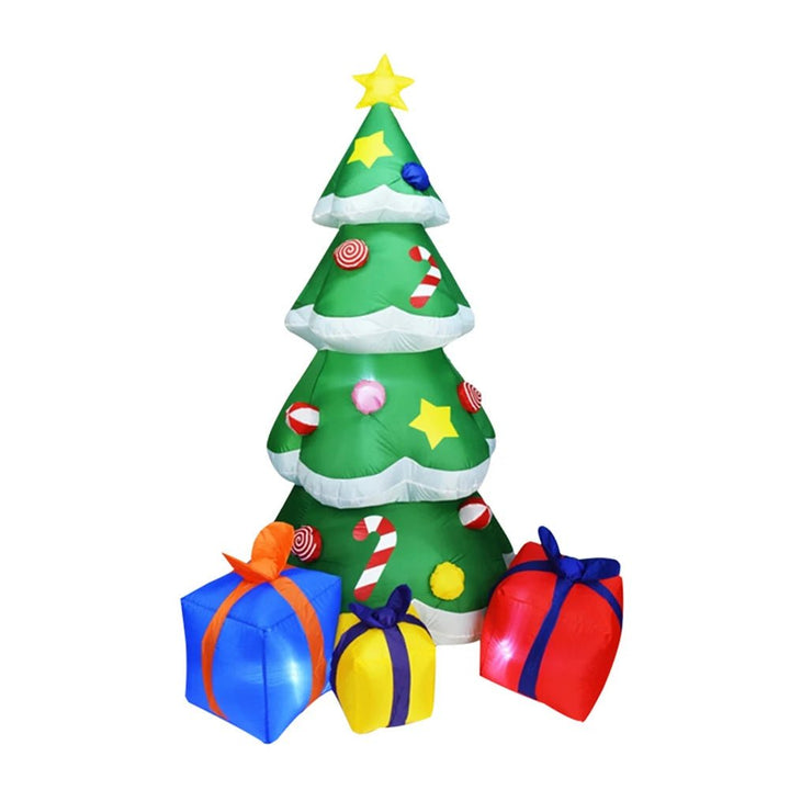 Hollevo™ Opblaasbare kerstfiguur met ledverlichting, 1,5 meter hoog