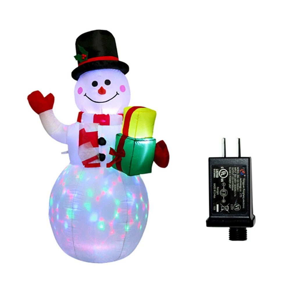 Hollevo™ Opblaasbare kerstfiguur met ledverlichting, 1,5 meter hoog