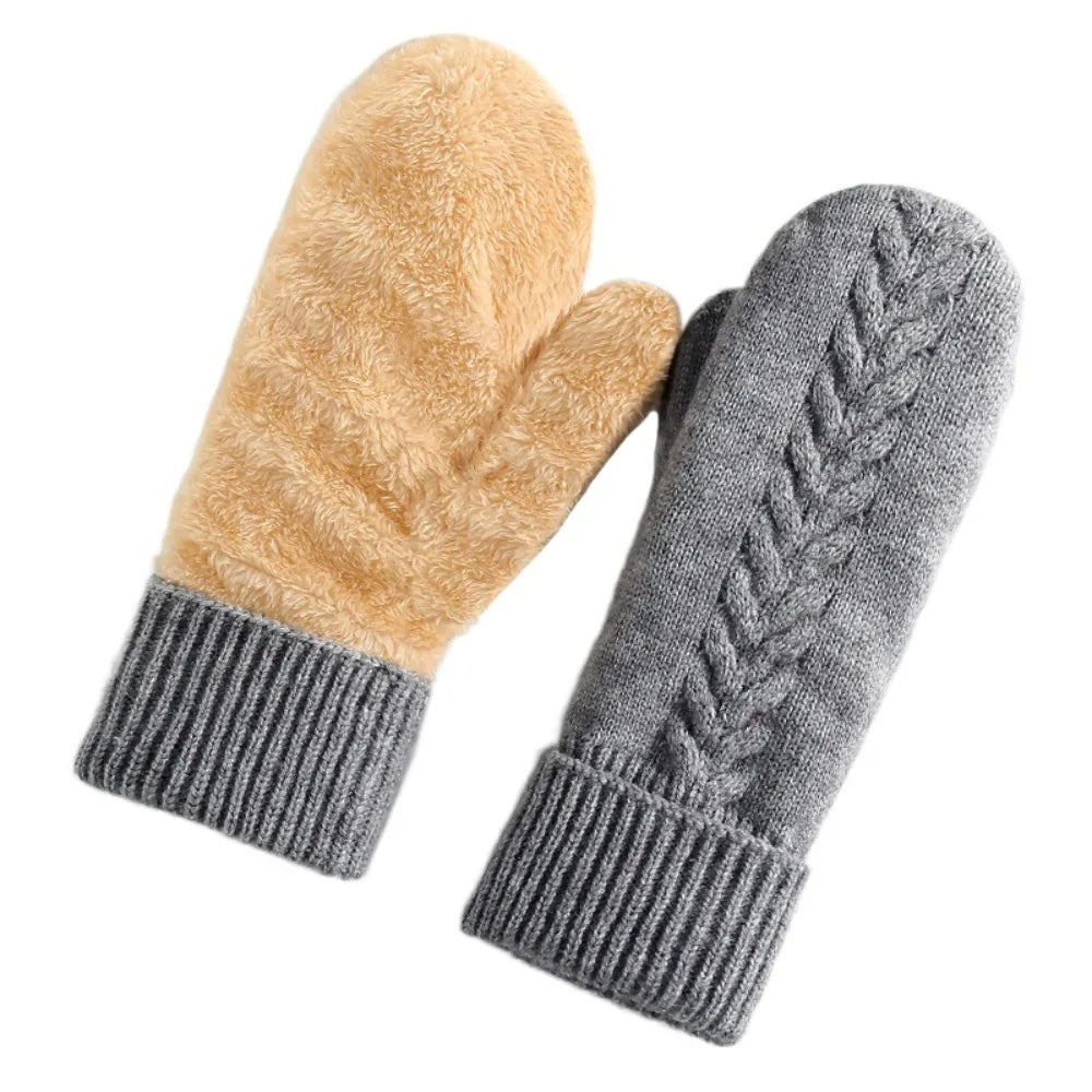 Dubbel laag fleece gevoerd winter wanten