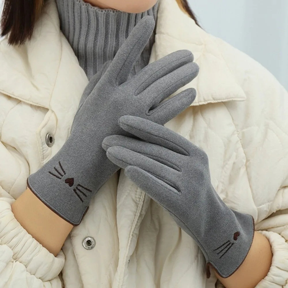 Kat touchscreen winter handschoenen voor dames