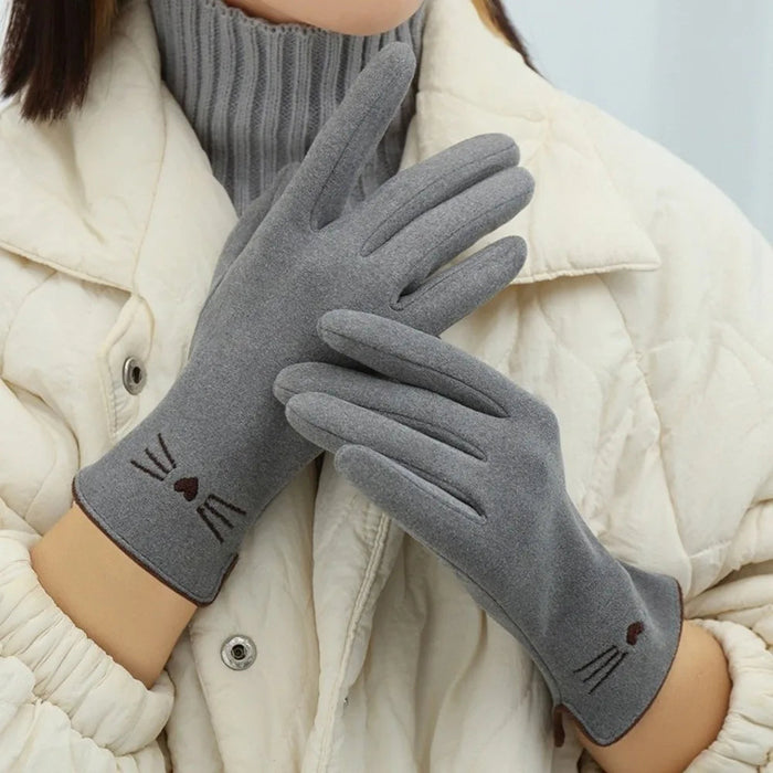 Hollevo™ Schattige touchscreen winterhandschoenen met kat voor dames