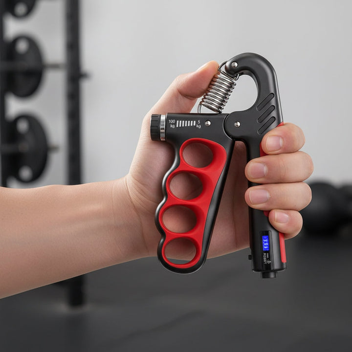 Hollevo™ Verstelbare handgrip trainer met digitale herhalingsteller