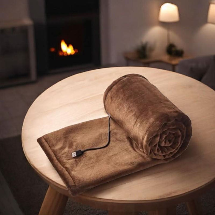 Hollevo™ Draagbare flanellen warmtedeken op USB met 3 standen
