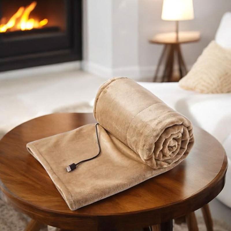 Hollevo™ Draagbare flanellen warmtedeken op USB met 3 standen