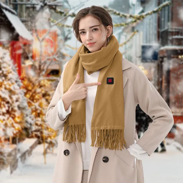 Verwarmd fleece sjaal en nek wikkelen met USB voeding en drie temperatuurstanden