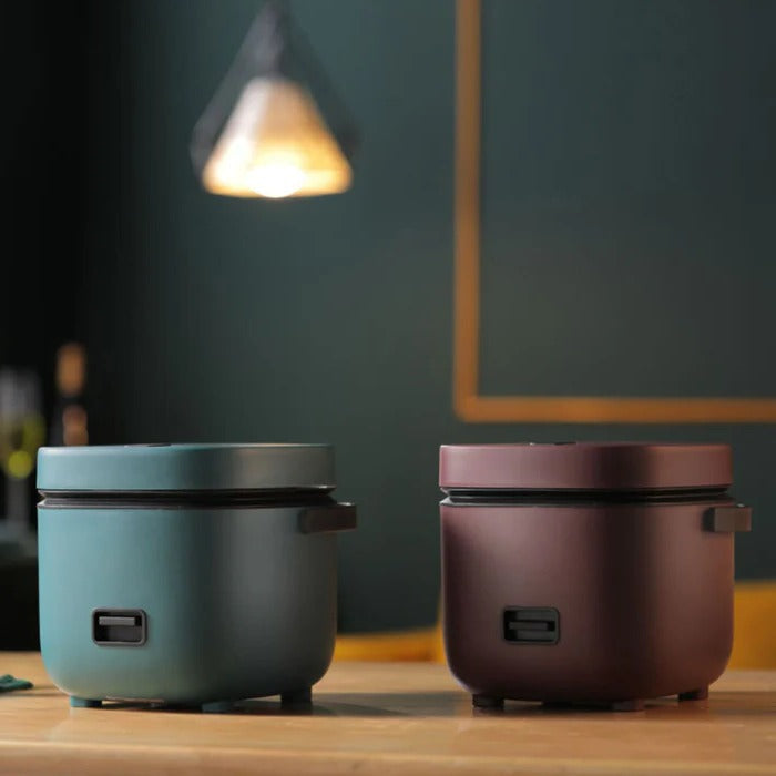 Mini rijstkoker met stoommandje en warmhoudfunctie