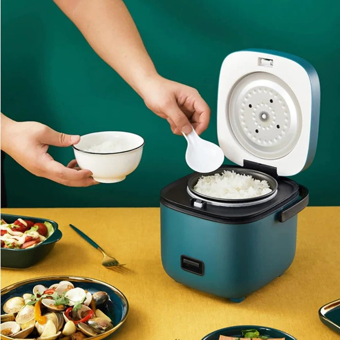 Mini rijstkoker met stoommandje en warmhoudfunctie