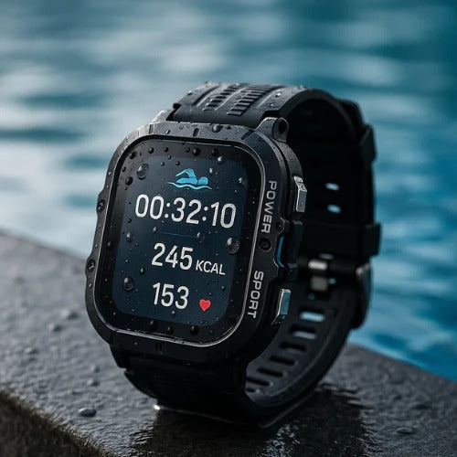 Hollevo™ Waterdichte smartwatch om mee te zwemmen met fitnesstracker